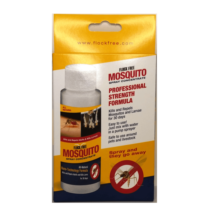 Flock Free Mosquito Spray 4 fl oz rear view