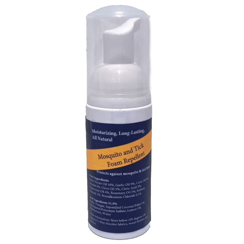 Mosquito and Tick Foam 2 oz transparent