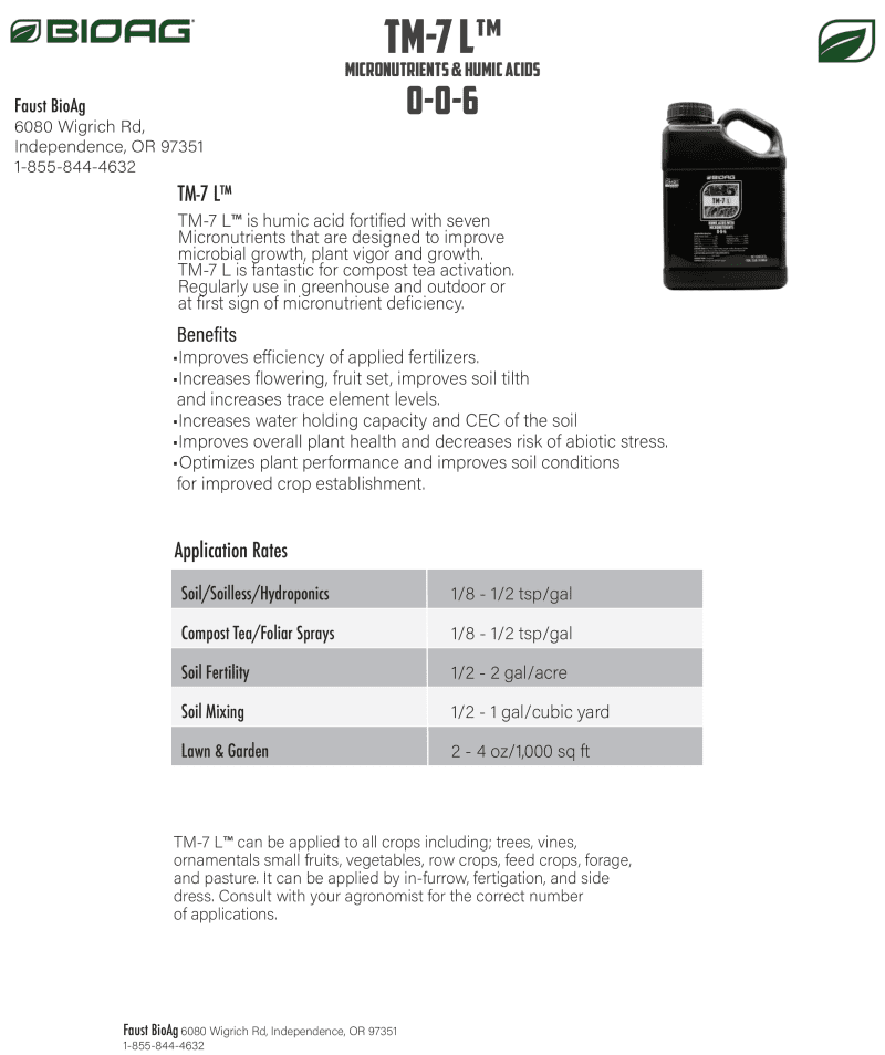 TM 7 L Tech Sheet 1